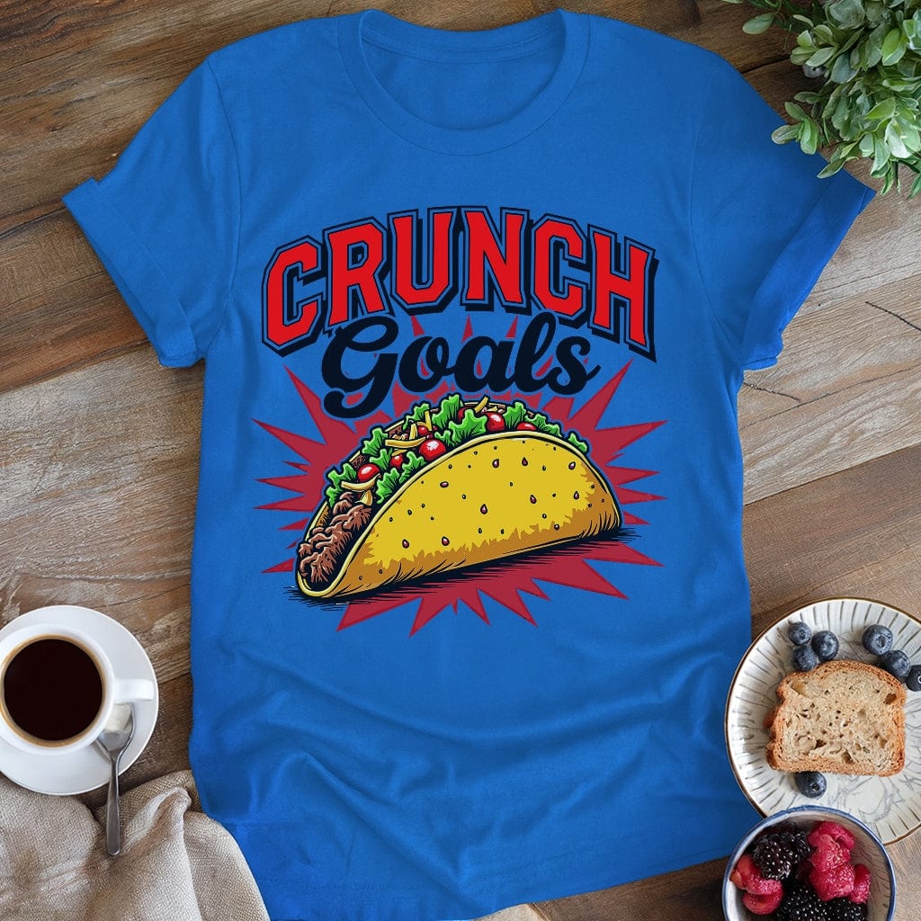 wearyourapron Crunch Goals T-Shirt T-Shirt Royal / S