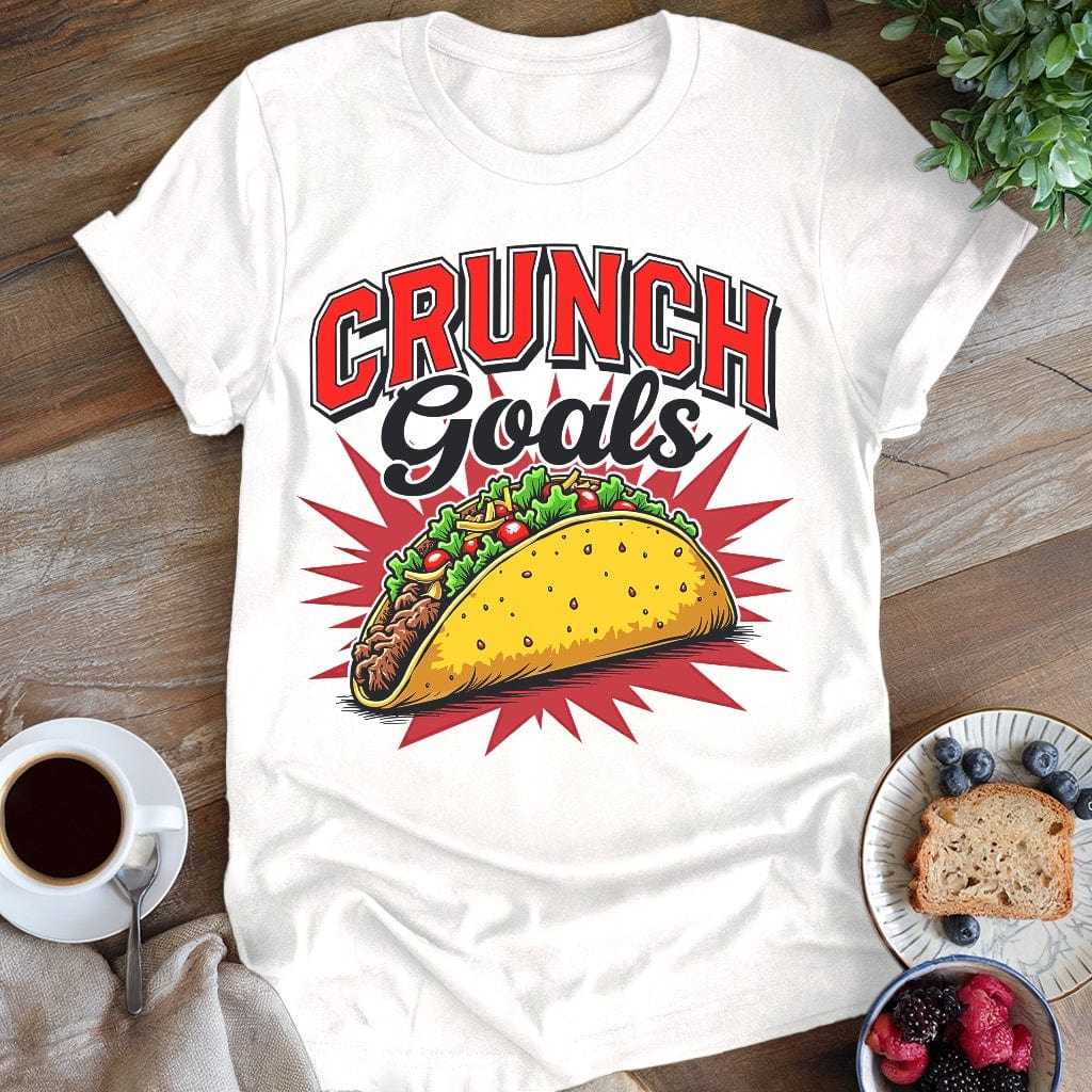 wearyourapron Crunch Goals T-Shirt T-Shirt White / S