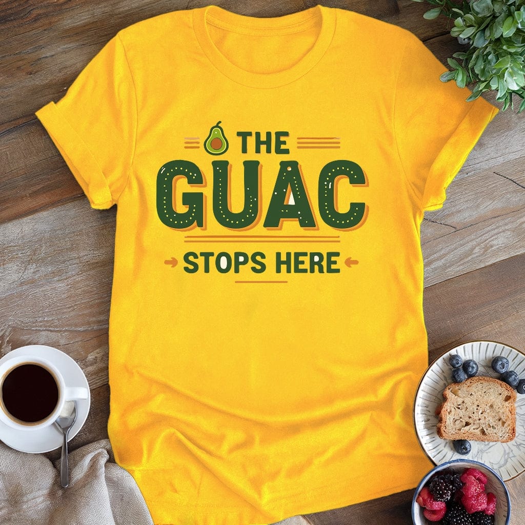 wearyourapron Guac Stops T-Shirt T-Shirt Daisy / S