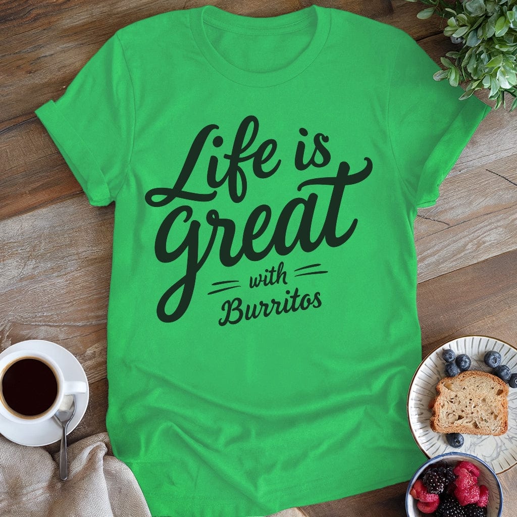 wearyourapron Life is Great T-Shirt T-Shirt Irish Green / S