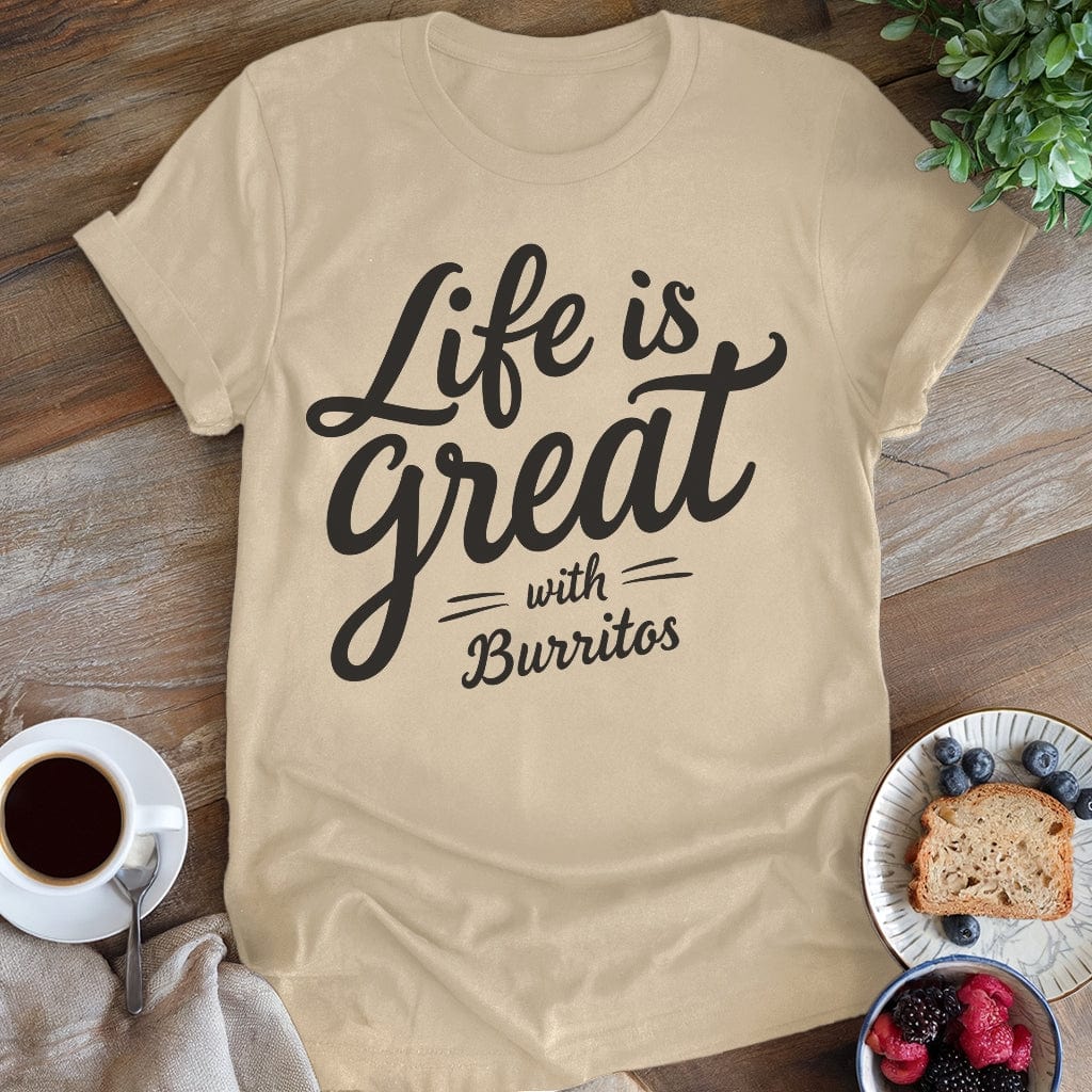 wearyourapron Life is Great T-Shirt T-Shirt Natural / S