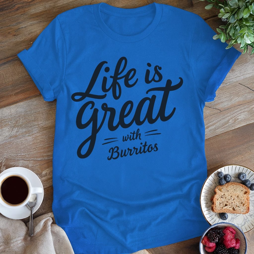 wearyourapron Life is Great T-Shirt T-Shirt Royal / S