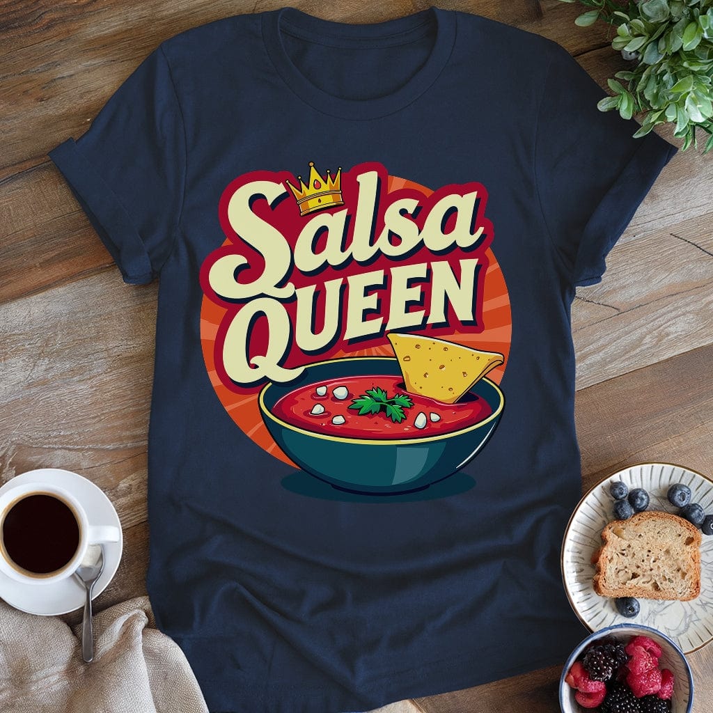wearyourapron Salsa Queen T-Shirt T-Shirt Navy / S