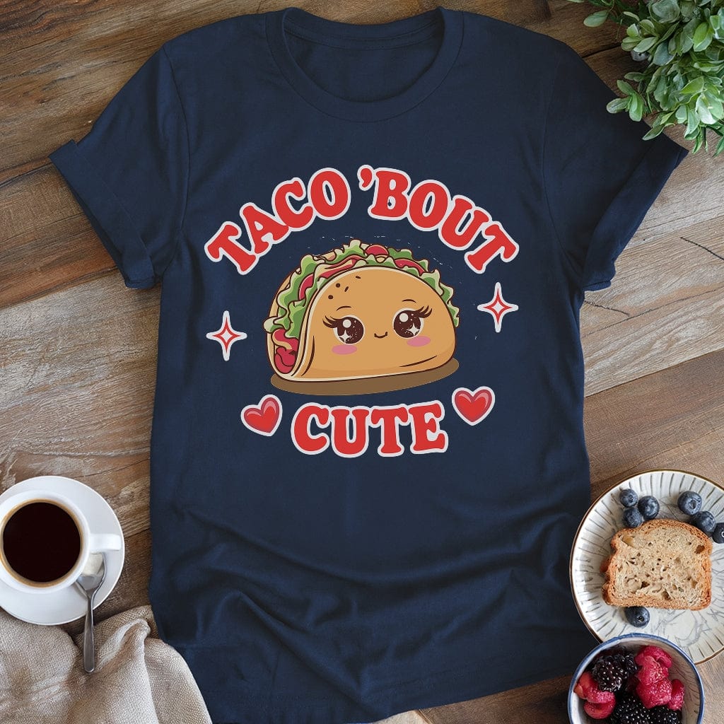 wearyourapron Taco Bout Cute T-Shirt T-Shirt Navy / S