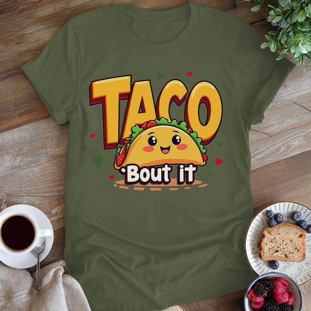 wearyourapron Taco Bout It T-Shirt T-Shirt Military Green / S