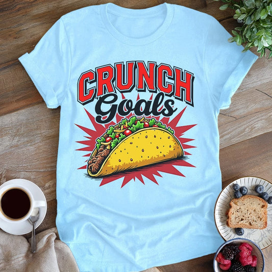 wearyourapron Crunch Goals T-Shirt T-Shirt Light Blue / S
