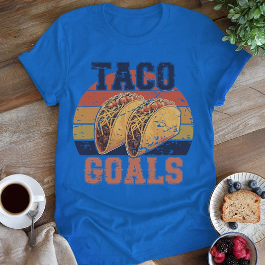 wearyourapron Taco Goals T-Shirt T-Shirt Royal / S